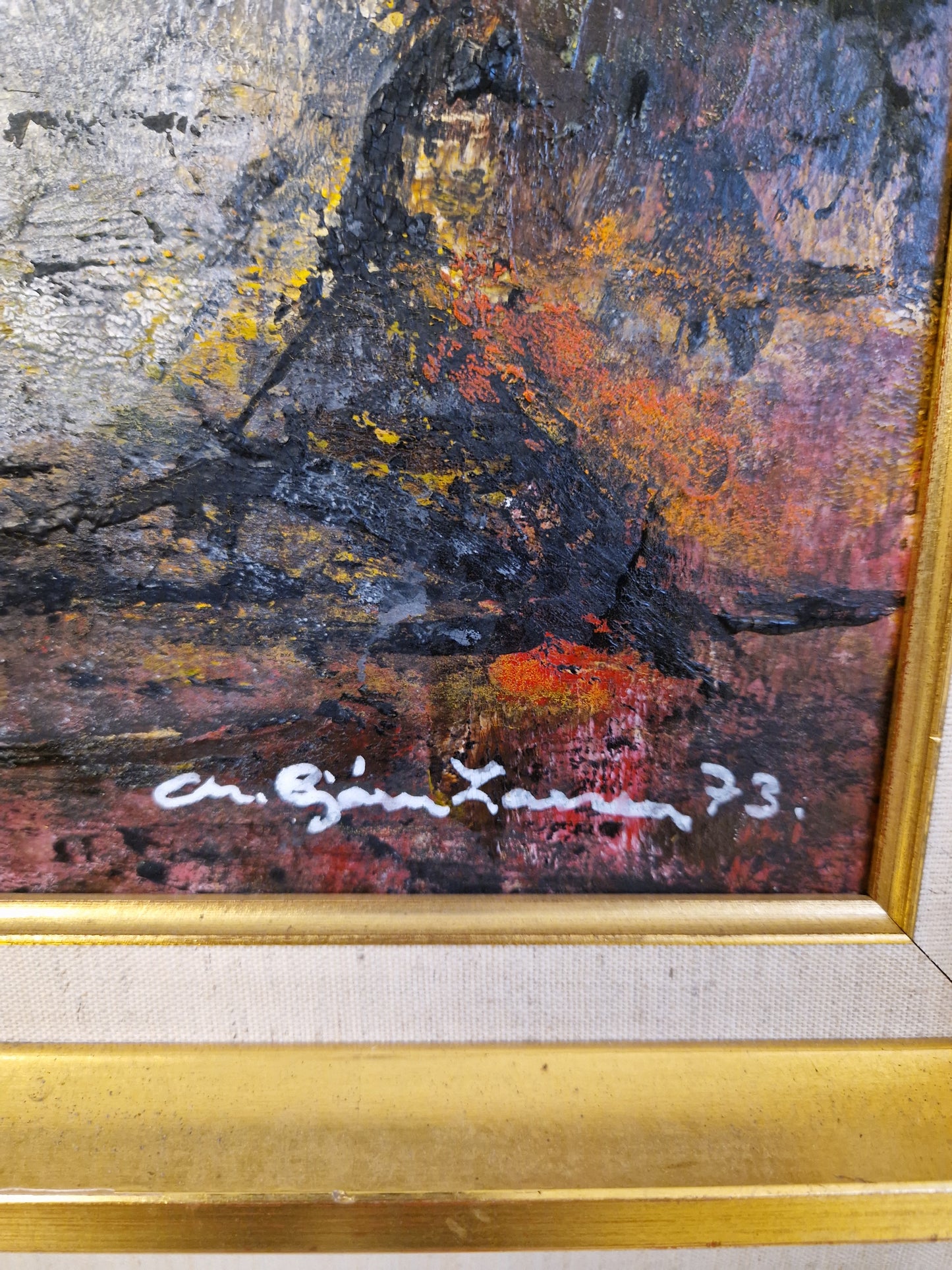 Björn Larsen, olja på pannå