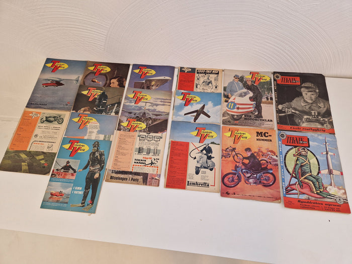 Teknikens Värld 1952 - 1957 samt Teknik För Alla  1954 & 1956