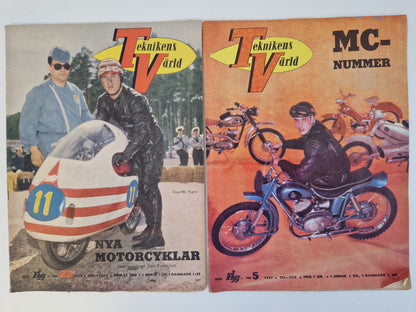 Teknikens Värld 1952 - 1957 samt Teknik För Alla  1954 & 1956