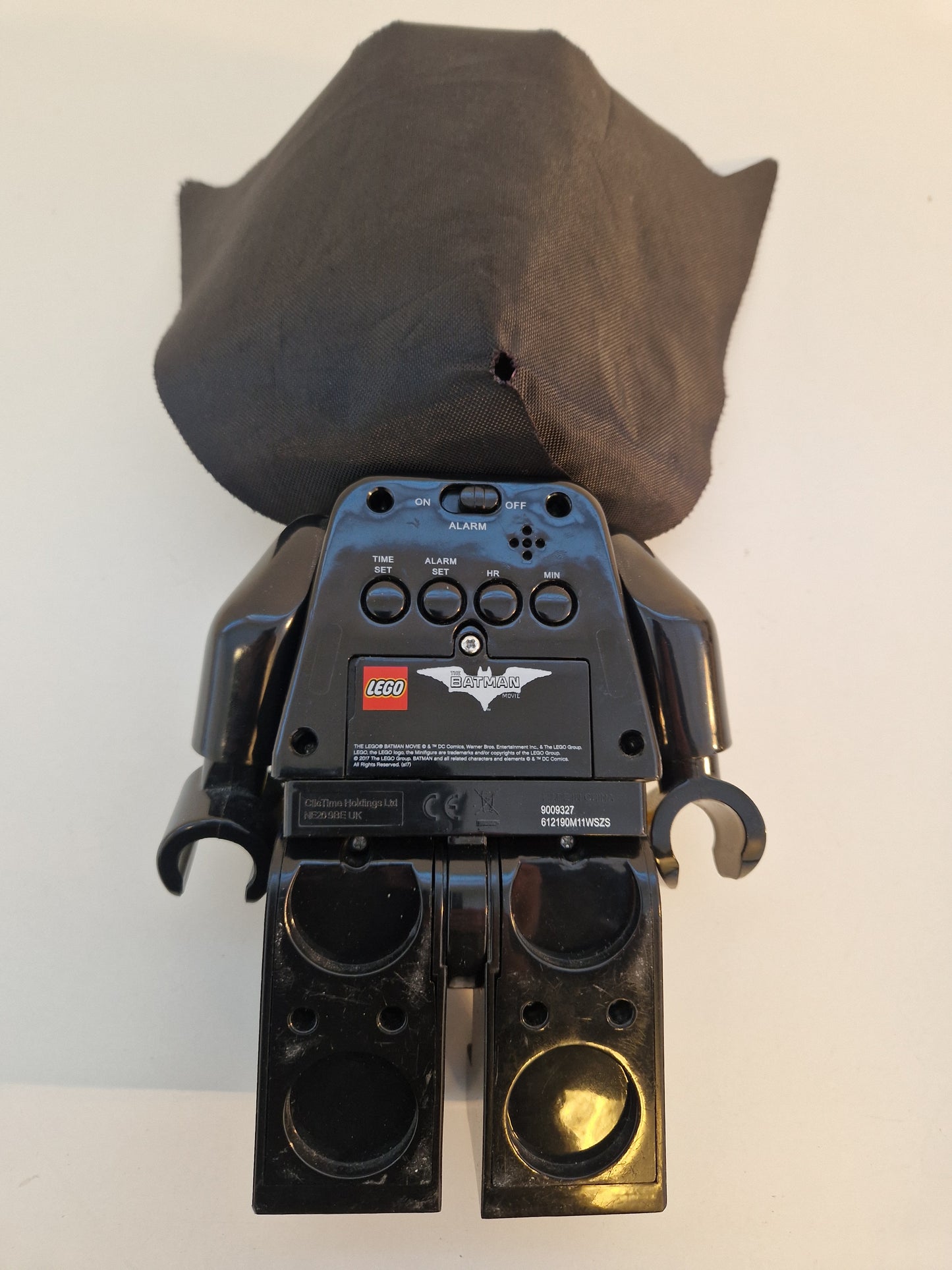 Batmanfigur med digital klocka