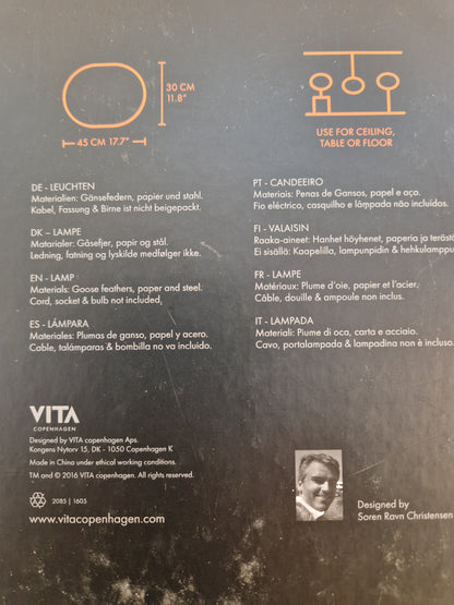 Fjäderlampa VITA Copenhagen