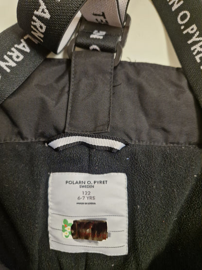 Polarn O. Pyret jacka, byxa & mössa stl. 122.