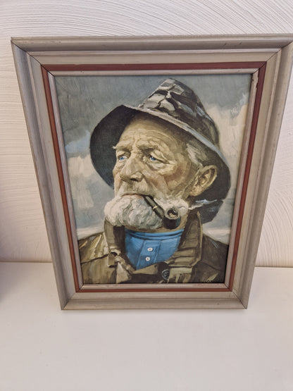Olja på canvasväv & klassiska "Sjömannen med pipa"