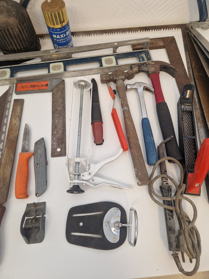 Diverse bygg & snickerirelaterade verktyg