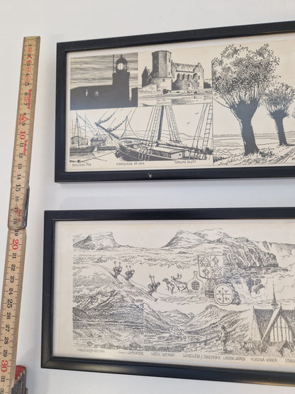 2st landskapstavlor; Skåne & Norrbotten