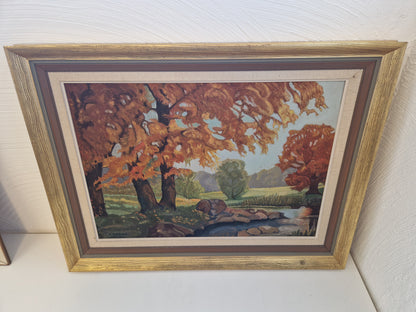 3st tavlor med naturmotiv