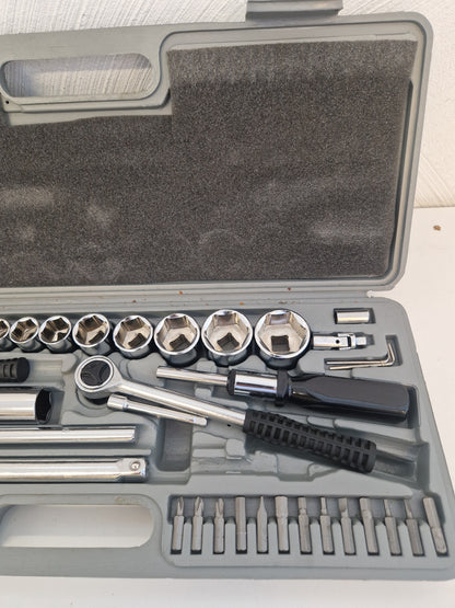 Hylsnyckelsats 1/2" & 1/4" i nära nyskick