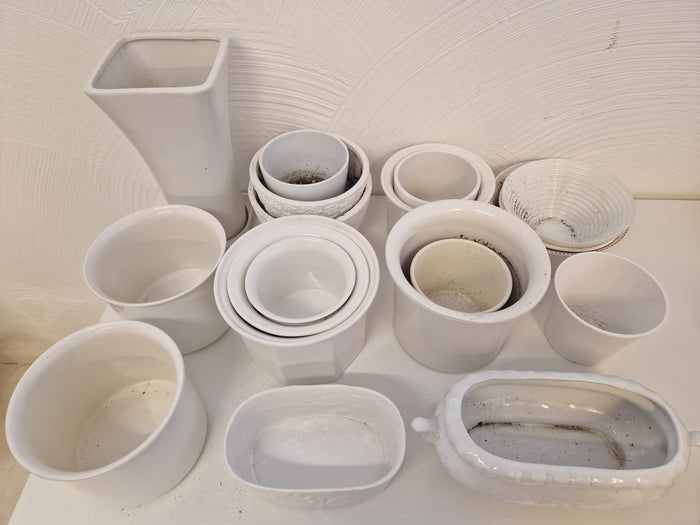 Vita krukor & ytterfoder