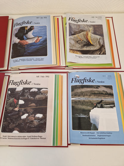Tidsskrifter "Flugfiske i Norden" 10 årgångar -93-01 & -06
