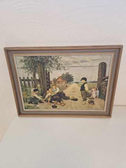 2 tavlor, bl.a. Carl Larsson "köket"