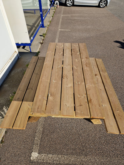 Tryckimpregnerat bänkbord