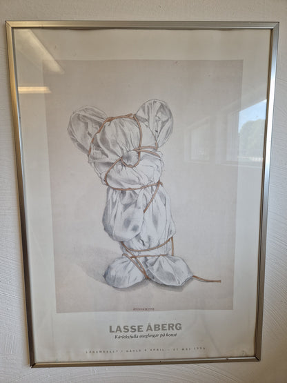 Lasse Åberg inramad affisch Enigma III 1983