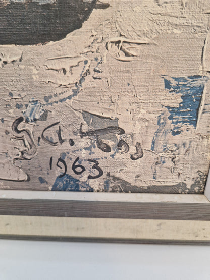 Olja på canvasväv & klassiska "Sjömannen med pipa"