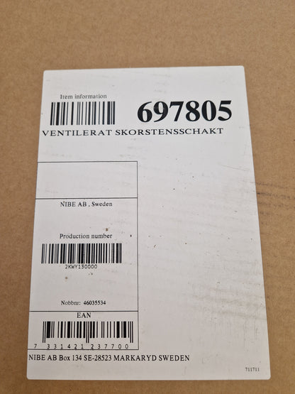 NYTT! NIBE ventilerat skorstensschakt