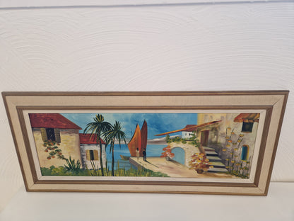 3st tavlor i medelhavsmiljö sign. H. Jarlhov