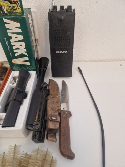 Diverse jaktrelaterade prylar