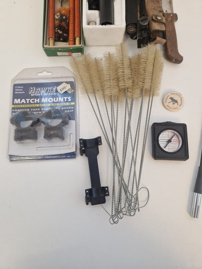 Diverse jaktrelaterade prylar
