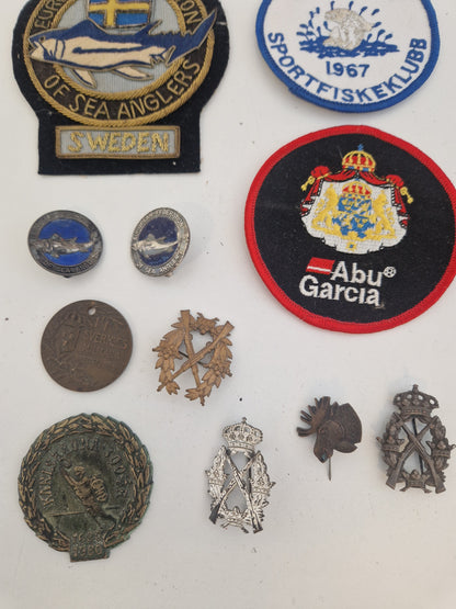 Diverse jakt & fiskerelaterade märken