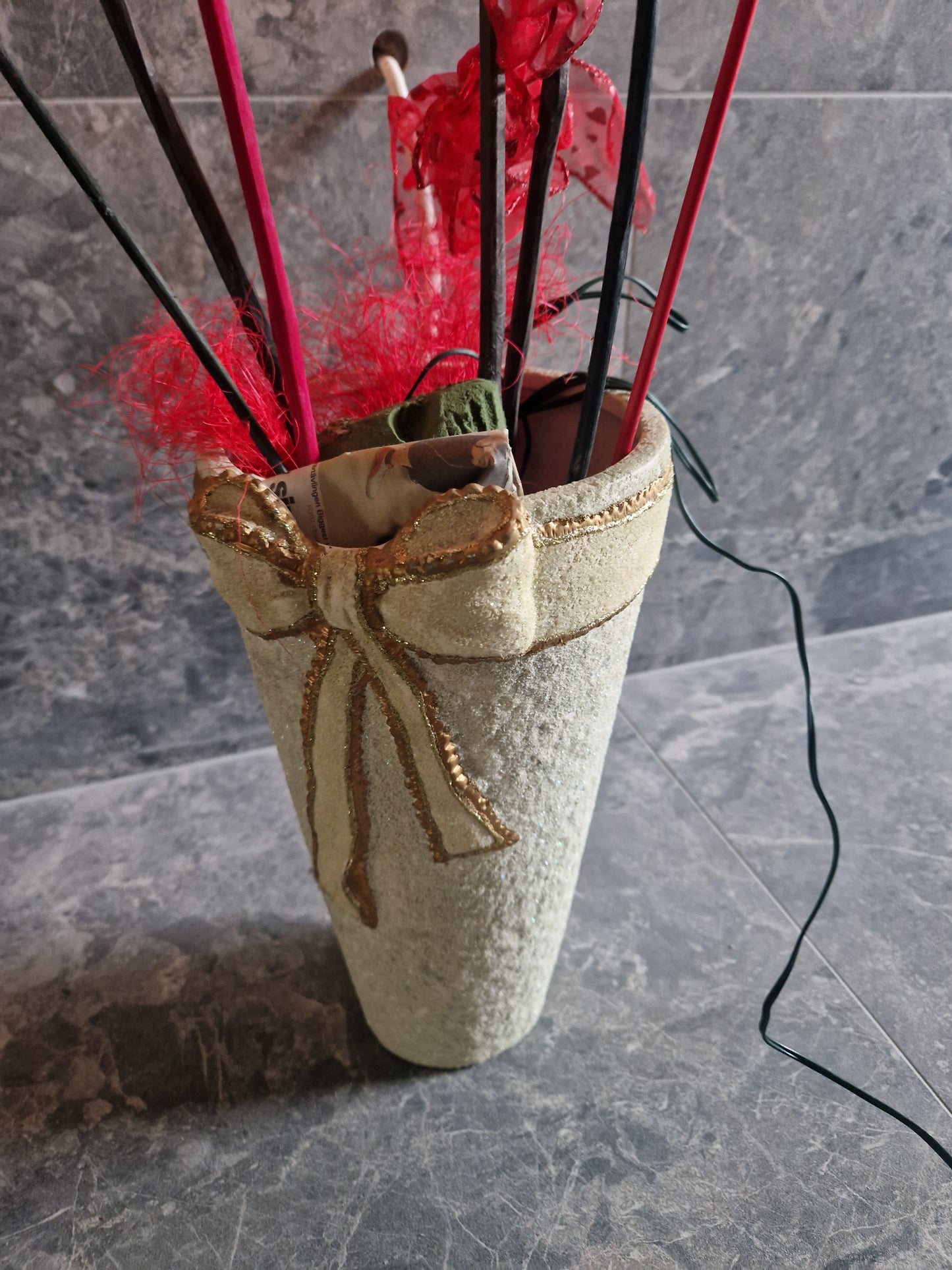 Julkruka med belysning