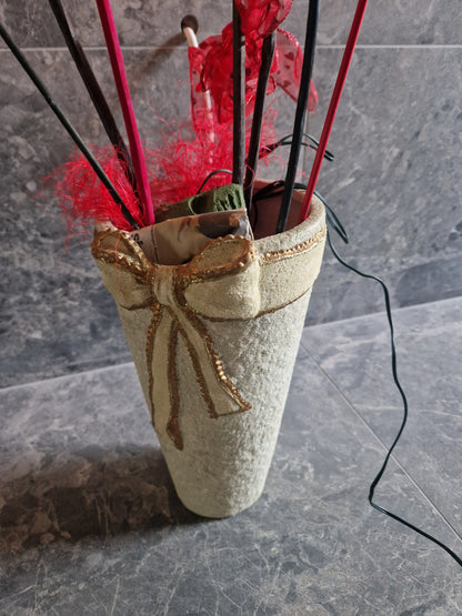 Julkruka med belysning