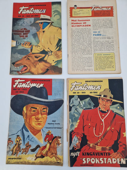 Serietidningar Fantomen från 1951
