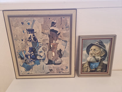 Olja på canvasväv & klassiska "Sjömannen med pipa"