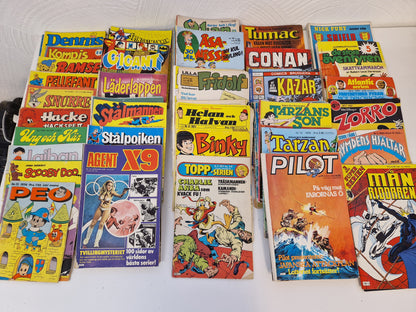 Serietidningar 70 - 80 tal