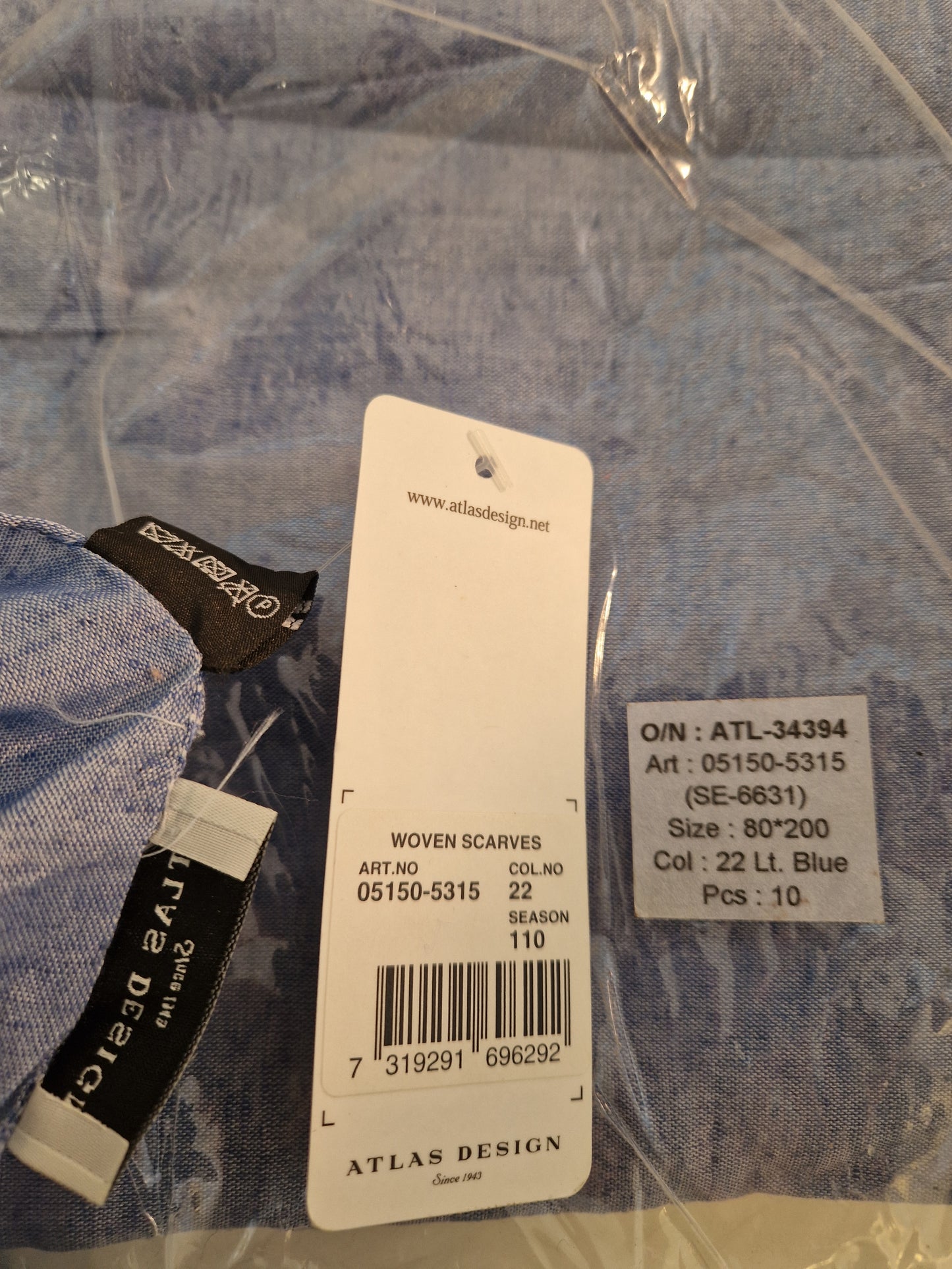 25st blå scarves. Nya i förpackning