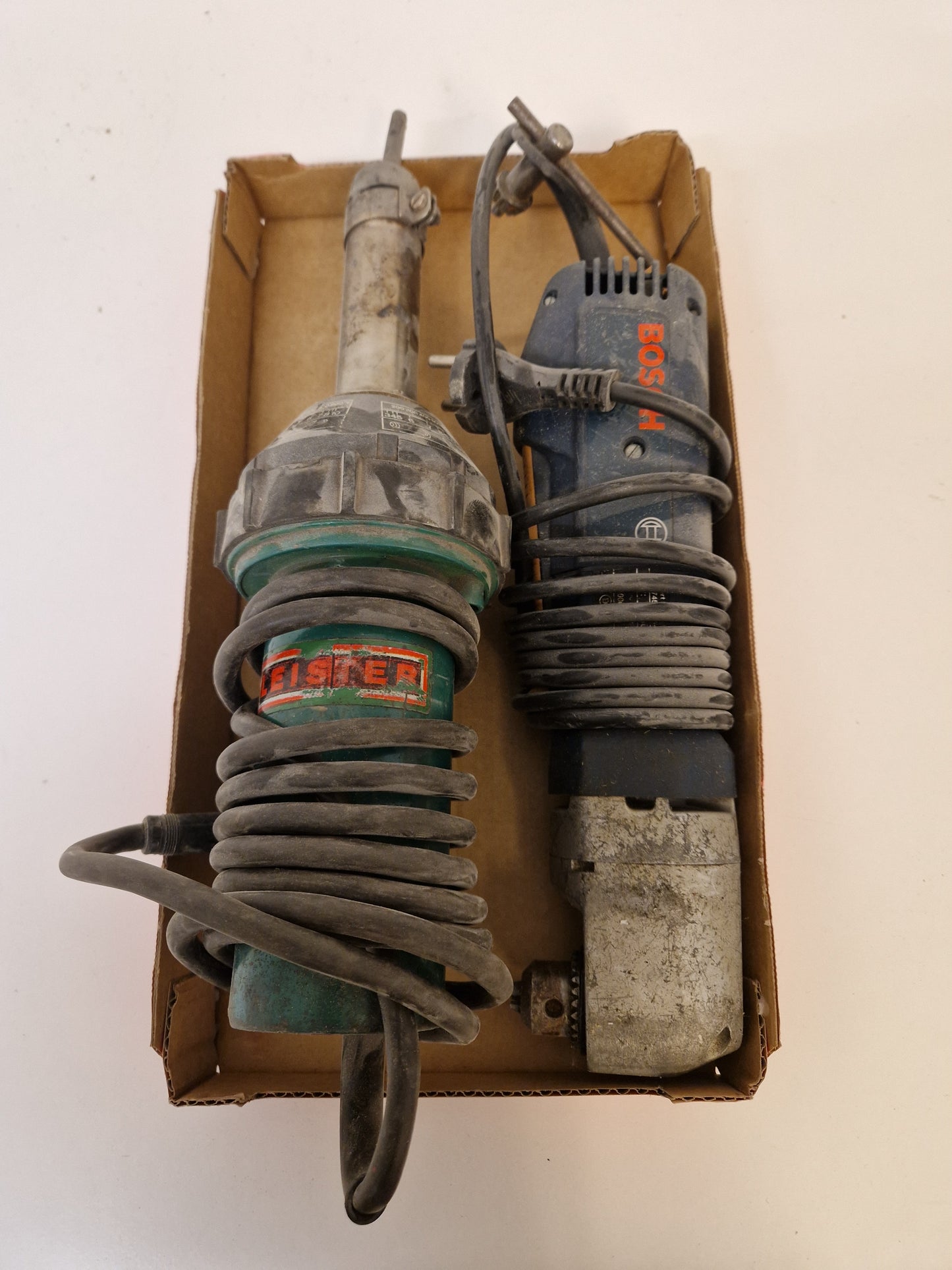 Leister plastsvets & Bosch vinkelskruvdragare