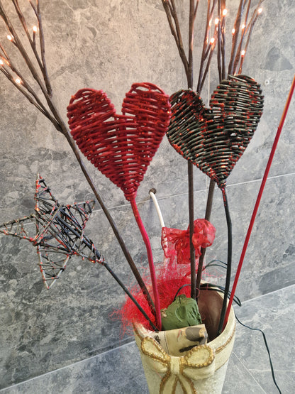 Julkruka med belysning