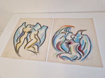 Göran Hausenkamp akryl? på papper