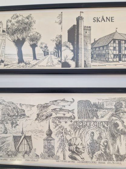 2st landskapstavlor; Skåne & Norrbotten
