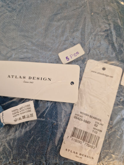 25st blå scarves. Nya i förpackning