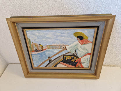 3st tavlor i medelhavsmiljö sign. H. Jarlhov