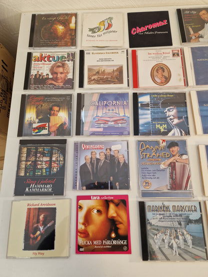 CD skivor blandad musik mm