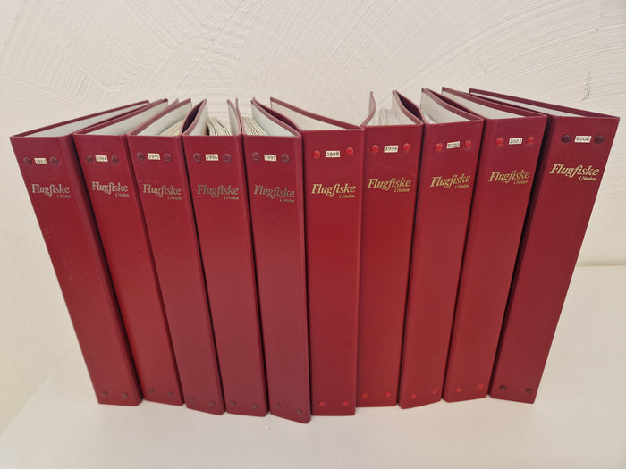 Tidsskrifter "Flugfiske i Norden" 10 årgångar -93-01 & -06