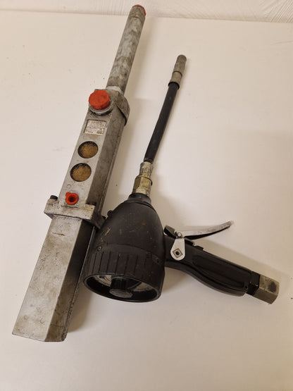 Högtrycksslang ca 2 X 10m, oljepåfyllare & luftpåfyllare.