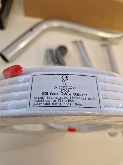 Ny parabol med div tillbehör