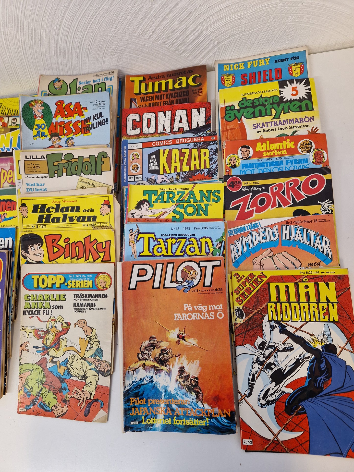 Serietidningar 70 - 80 tal