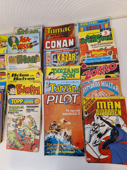 Serietidningar 70 - 80 tal
