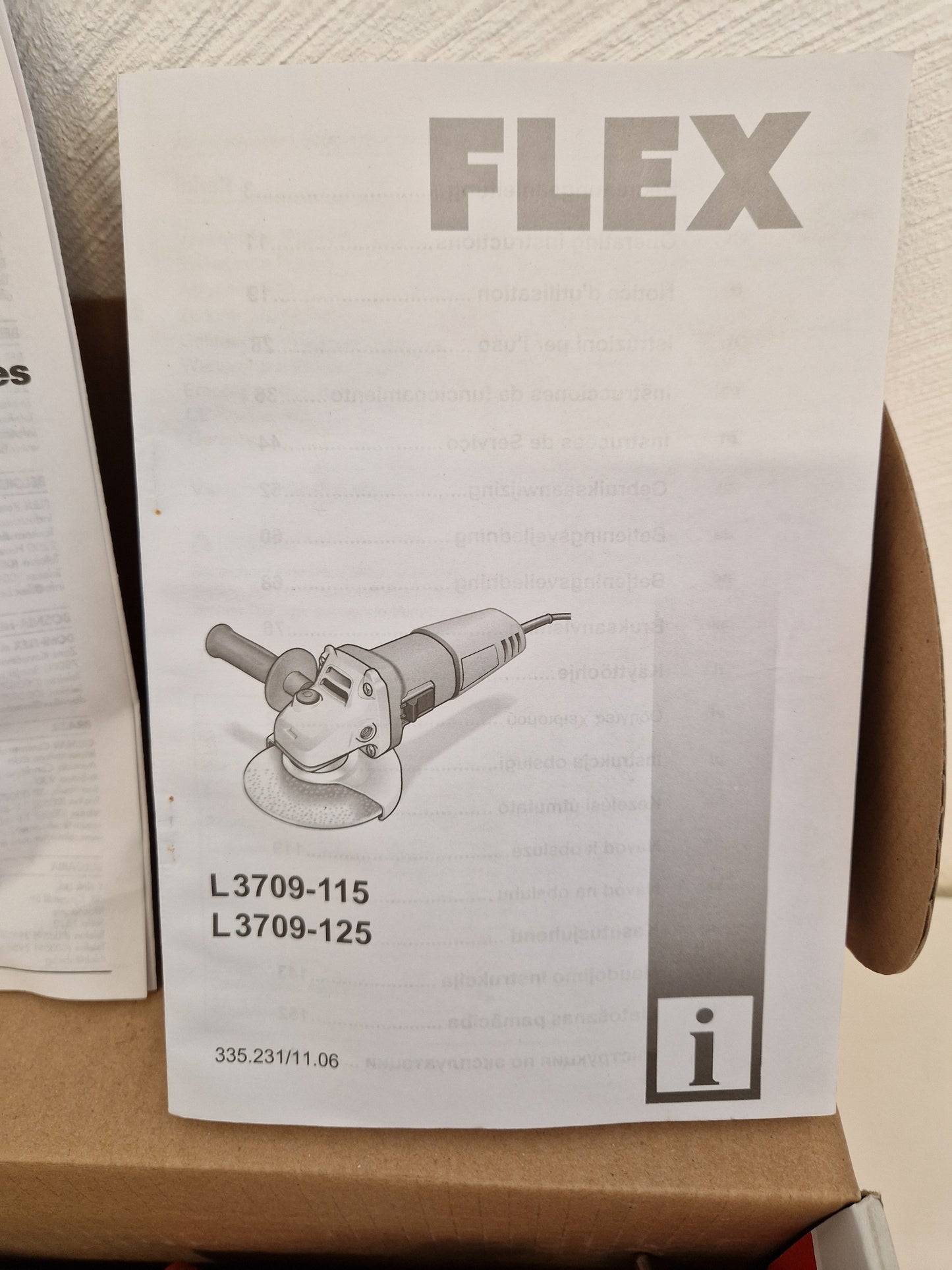 FLEX vinkelslip 125mm.
