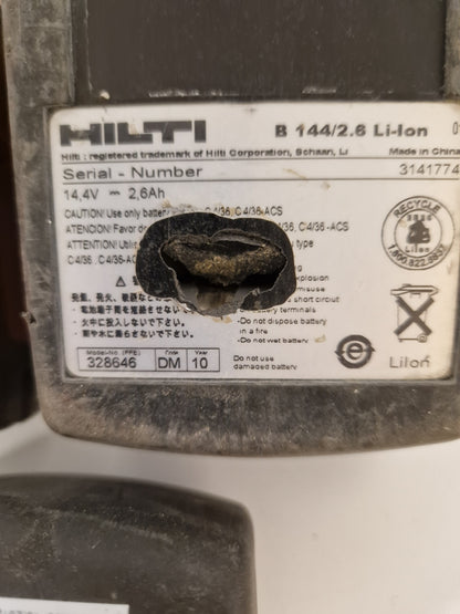 HILTI batterier + adapter till laddare