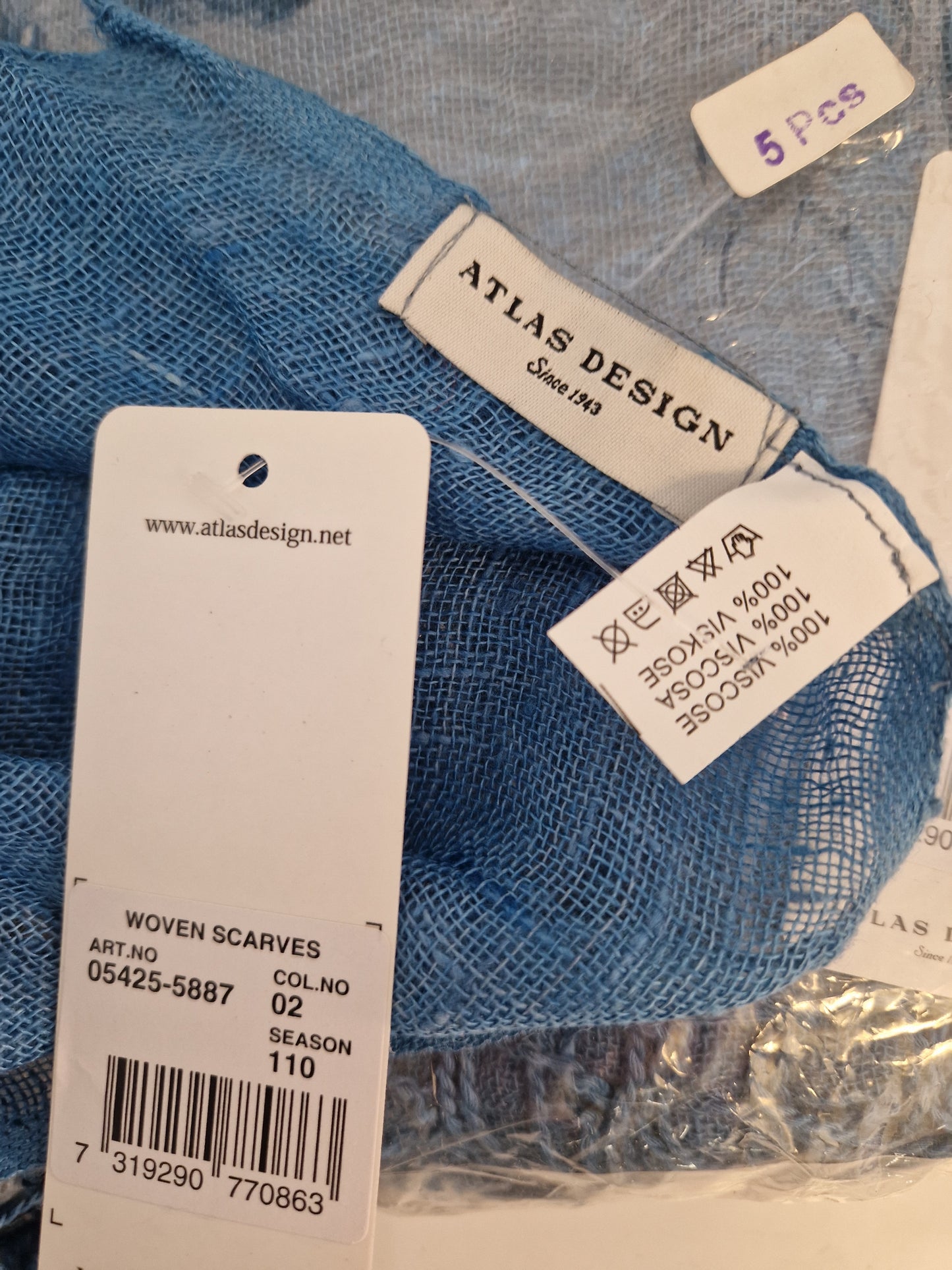 25st blå scarves. Nya i förpackning