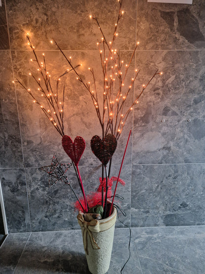 Julkruka med belysning