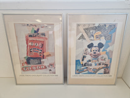 Inramade planscher Lasse Åberg