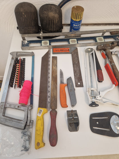 Diverse bygg & snickerirelaterade verktyg