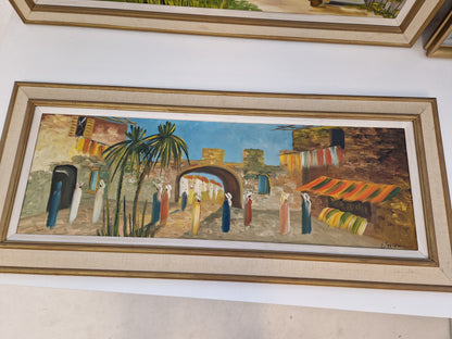 3st tavlor i medelhavsmiljö sign. H. Jarlhov