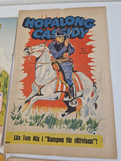 Serietidningar, bl.a. 91 Karlsson m.fl. från 50-talet