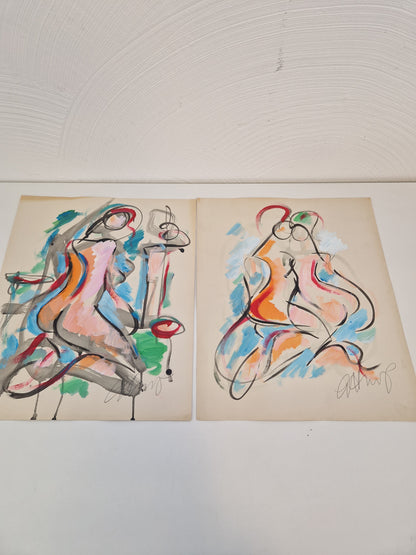 Göran Hausenkamp akryl? på papper