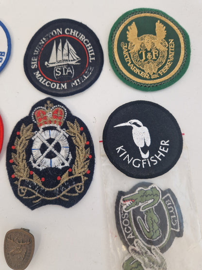 Diverse jakt & fiskerelaterade märken